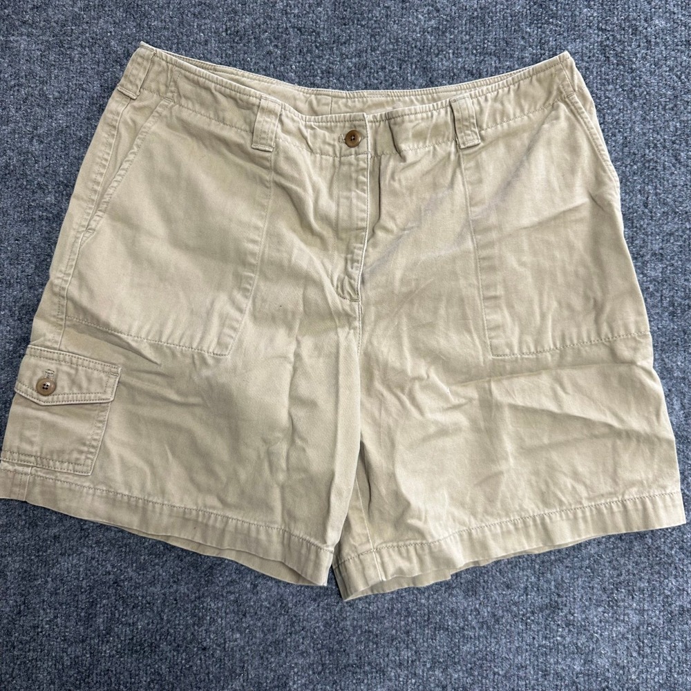 Lauren Ralph Lauren Shorts Womens Size 12 Beige Cargo Casual Cotton Utility